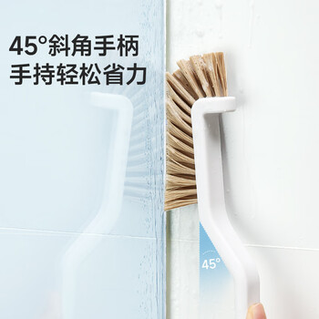 美丽雅L型抗菌刷28.5cm浴室缝隙硬毛刷卫生间厨房细缝多功能灰尘清洁
