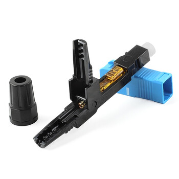 维英通 电信级SC/UPC冷接头预埋式皮线光纤快速连接器FTTH光钎冷接子 100支装