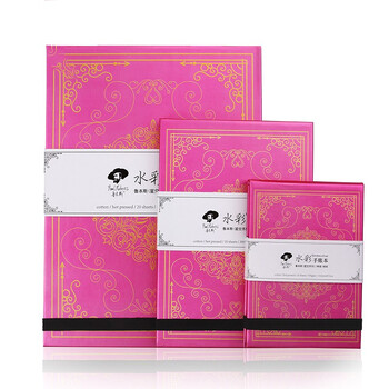 鲁本斯星空手账本 加厚16K中粗纹300g 两面用素描本图画本美术绘画旅行水彩本20页0110001080