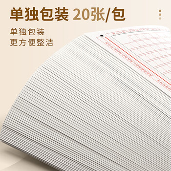 递乐 中考语文作文专用纸 考试标准 格子纸 A3 格子本 答题纸 稿纸 20张 SJA3020E986 答题卡