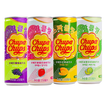 珍啵乐韩国进口珍宝珠汽水芒果味草莓哈密瓜多口味250ml气泡水碳酸