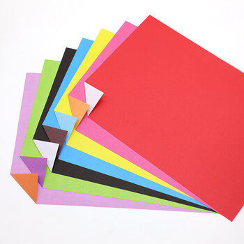 方形双面双色不同色色幼儿园儿童手工折纸叠纸卡纸 【a4长方形】58张
