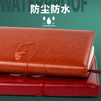 递乐 A6随身手账本/笔记本定制文具/记事本/会议记录本子商务办公用品136页 4314-A6黑色