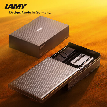 LAMY宝珠笔 恒星系列方舟礼盒练字正姿签字笔学生文具办公礼品 节日礼物企业团购 燃油灰色0.7mm
