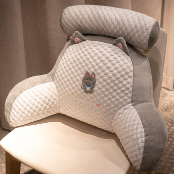 达克鸭冰豆豆办公室座椅靠枕腰靠腰垫久坐靠垫腰枕靠背椅子护腰沙发