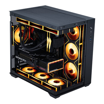 先马(SAMA)Q98黑色 游戏电脑主机海景房机箱 双面玻璃/支持ATX背插主板/双360水冷位/10风扇位/标配Type-C 先马(SAMA)Q98黑色 游戏电脑主机海景房机箱 双面玻璃/支持ATX背插主板/双360水冷位/10风扇位/标配Type-C