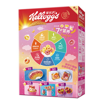 家乐氏(Kellogg)进口谷维滋彩圈圈285g儿童学生营养谷物脆麦片冲泡即食早餐代餐 家乐氏(Kellogg)进口谷维滋彩圈圈285g儿童学生营养谷物脆麦片冲泡即食早餐代餐