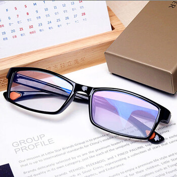 春景夜雪防蓝光老花镜男超轻高清舒适老光远视眼镜女黑色智能变焦100