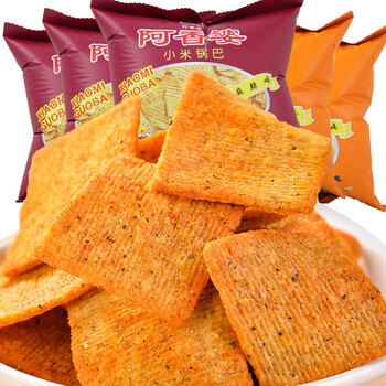 太阳豆香小米锅巴88g怀旧休闲零食品陕西西安特产特色美食小米五香