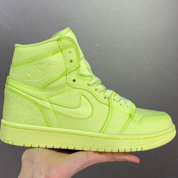 air1high柠檬黄乔1荧光绿果冻男女高帮篮球鞋绿色39