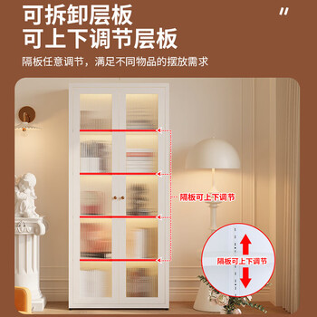 盛耐钢制简约组合书柜客厅柜背景墙置物柜幼儿园儿童自由多层收纳柜子