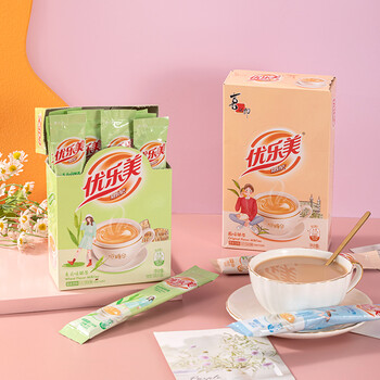 优乐美奶茶粉19gx10条袋装 低糖麦香味早餐代餐下午茶速溶冲泡品饮料