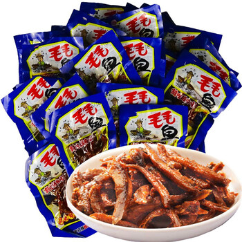 咔芙滋年货平江古城毛毛鱼仔香辣小鱼仔湖南特产休闲小吃零食10g1份20