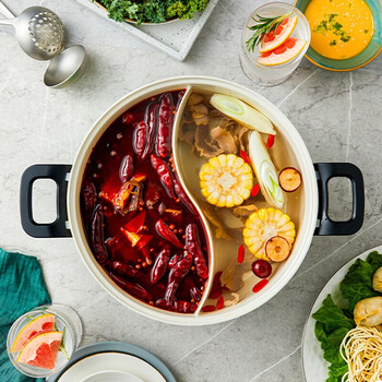 morphy richards摩飞电器 家用分体式电煮锅烤涮一体多功能电炒锅电烧烤料理锅 3L电热火锅MR9087 薄荷绿 JD