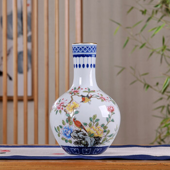 青花天球瓶价格报价行情- 京东