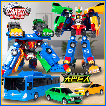 乐高卡咖宝车神大巴巨人咆哮巨熊三合体豪华版重装特警变形机器人