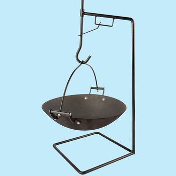 一立吊锅支架农家乐特色餐具地锅鸡火锅铸铁炭炉子炖锅干锅酒精炉架子