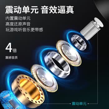 Bkayp耳机有线入耳式3.5mm适用华为苹果荣耀vivo小米红米nova电脑游戏降噪1.2米带线环绕低重音HIFI音质