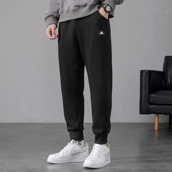 阿迪达斯（adidas） 长裤男2022冬季新款运动裤针织收口跑步健身训练裤子HE2225 HE2225 S