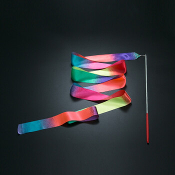 体操彩带舞蹈彩带儿童玩具飘带艺术体操彩带彩色跳舞丝带幼儿比赛演出