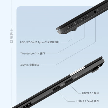 ThinkPadT14p 联想14英寸标压高性能笔记本电脑 酷睿i9-13900H 32G 1TB RTX3050 2.2K