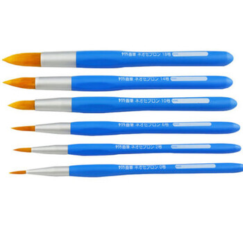 【全网低价】樱花(SAKURA)尼龙画笔毛笔水彩水粉丙烯油画笔 NF6-P （平6号）平头美术写生