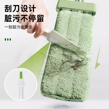 3M思高免手洗平板拖把32cm杆长130cm3布FH3家用一拖净免手洗2025