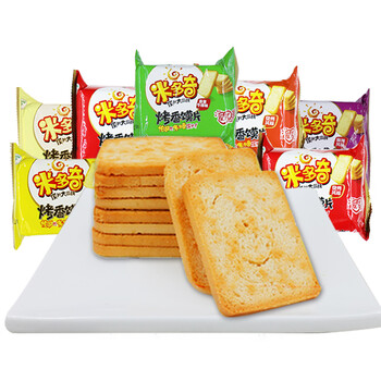 米多奇烤香馍片5斤早餐饼干整箱零食散装膜片小包装馒头干馍干2kg馍片