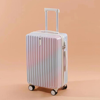 箱女日系高颜值拉杆箱男大容樱桃红pc材质加厚26寸顺丰包邮有侧提手