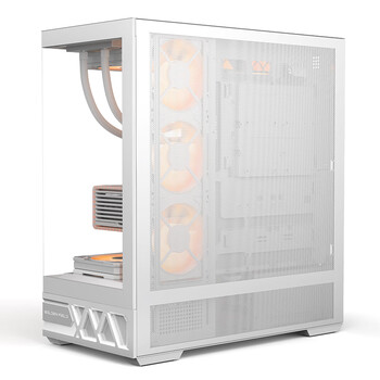 金河田(Golden field)平行世界 白色 游戏电脑台式主机箱 兼容双360水冷 ATX主板/三面快拆/支持背插/270°海景房 金河田(Golden field)平行世界 白色 游戏电脑台式主机箱 兼容双360水冷 ATX主板/三面快拆/支持背插/270°海景房