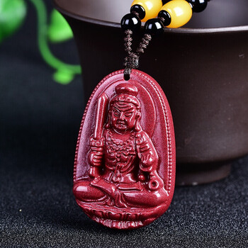 朱砂吊坠守护神不动明王生肖属鸡本命佛吉祥物挂件不动尊菩萨吉祥礼
