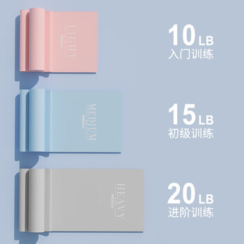 PROIRON普力艾 健身弹力带瑜伽拉力带开肩美背塑形拉伸训练带 1.5m灰20磅