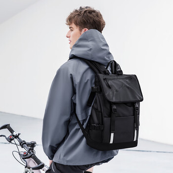 高尔夫（GOLF）电脑包双肩15/16英寸笔记本背包男休闲大学生书包出差轻户外旅行