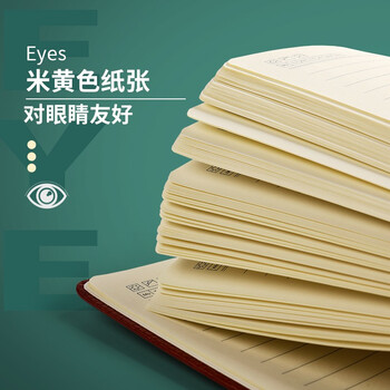 递乐 A6随身手账本/笔记本定制文具/记事本/会议记录本子商务办公用品136页 4314-A6黑色