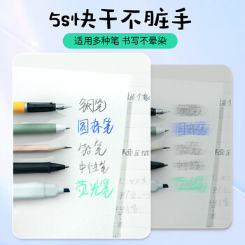 晨光（M&G）PET透明优事贴50张中性笔适用3X3可重复黏贴记事留言贴n次贴便签贴YS-651 1本