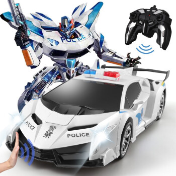 智想儿童遥控车大型变形车 RC遥控汽车男孩电动机器人赛车玩具车礼物
