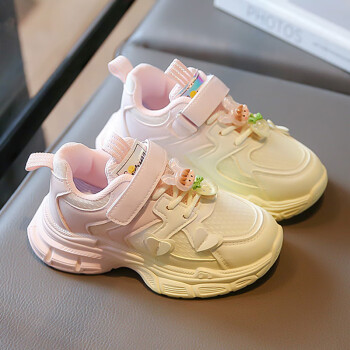 沁蓝格女童运动鞋2023秋季新款可爱儿童休闲鞋中大童百搭时尚女孩老爹