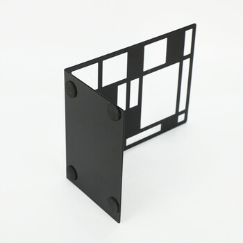 得印(befon)6.5英寸(高16.5cm)书立创意 镂空方格金属铁书立架子 书架夹书靠铁书架书夹书挡 2片/付 黑色3975