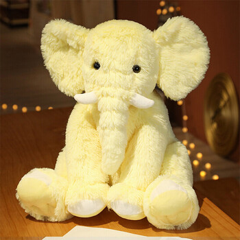 大象公仔毛绒玩具创意抱枕小象玩偶布娃娃长毛象娃娃床上抱着睡觉安抚