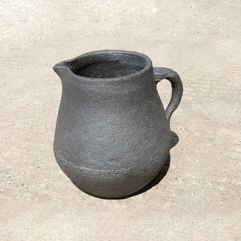 玘瑄明火煎药砂锅 土罐砂罐煮药黑砂锅有盖土沙药罐子中药壶老式煮茶