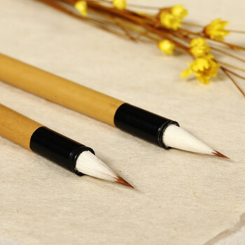 漢墨 李小平淳安堂笔庄毛笔 初学者毛笔书法狼羊兼毫小楷毛笔（春） 文房四宝狼毫笔 