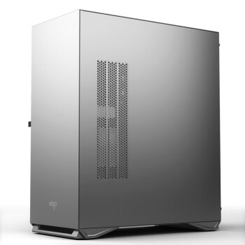 爱国者（aigo）YOGO M2 PRO 钛灰色   游戏鞋盒电脑机箱  E-ATX/ATX主板/兼容30系显卡/360冷排/可竖装显卡