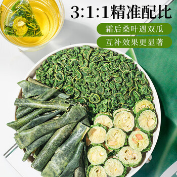 草木方桑叶双瓜茶300g（60包） 糖友福音草本配方 霜打降桑叶茶苦瓜茶血冬瓜皮养生茶 微苦回甘