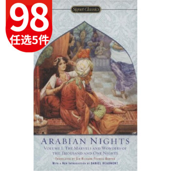 一千零一夜 英文原版 Arabian Nights Volume I: The Marvels and Wonders of The Thousand and One Nights 天方夜谭 阿拉伯神