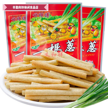 甘师傅一根葱18g60包8090后怀旧小零食大包休闲零食品膨化薯条一根葱