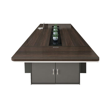 理邦理邦 油漆贴木皮会议桌现代简约会议室接待洽谈桌定制会议桌h016