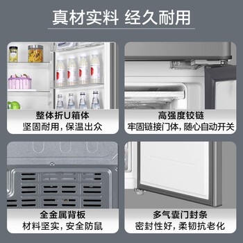 统帅（Leader）海尔180升两门二门双开门出租房迷你电冰箱小型家用节能BCD-180LLC2EZS9