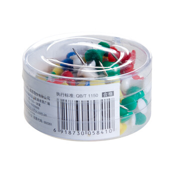 齐心(COMIX)彩色工字钉 60枚/筒 软木画板按钉 绘画图钉 无痕泡钉彩色小号图钉创意照片固定摁钉 工具 B3510 齐心(COMIX)彩色工字钉 60枚/筒 软木画板按钉 绘画图钉 无痕泡钉彩色小号图钉创意照片固定摁钉 工具 B3510