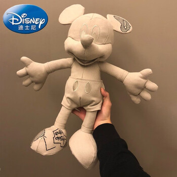 迪士尼(disney)三方联名站立米奇公仔玩偶米老鼠毛绒玩具布娃娃摆件