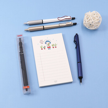 uni三菱（uni）按制圆珠笔金属笔握原子笔 低重心办公商务用中油笔 SXN-1003-28 0.28mm 香槟金杆